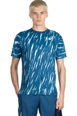 Outlet Asics Men Game SS Top-Mako Blue