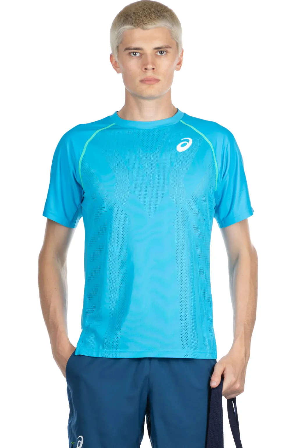 Discount Asics Men Match Actibreeze SS Top-Mako Blue