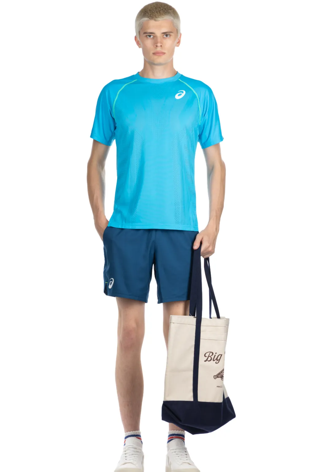 Discount Asics Men Match Actibreeze SS Top-Mako Blue