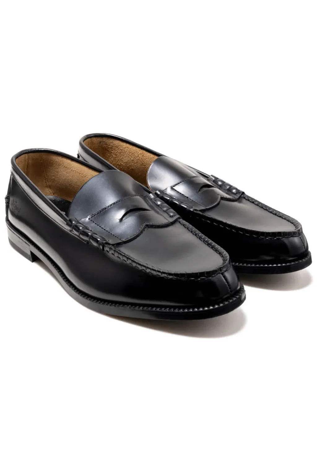 Outlet Kenford Fine Shoes Men's Coin Loafers - Black