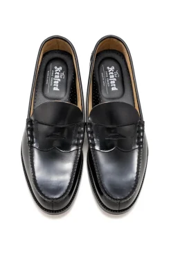 Outlet Kenford Fine Shoes Men's Coin Loafers - Black