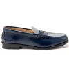 Hot Kenford Fine Shoes Men's Combi Loafers - Navy Grey