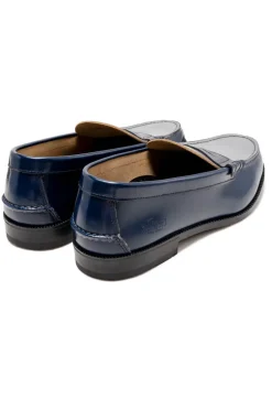 Hot Kenford Fine Shoes Men's Combi Loafers - Navy Grey