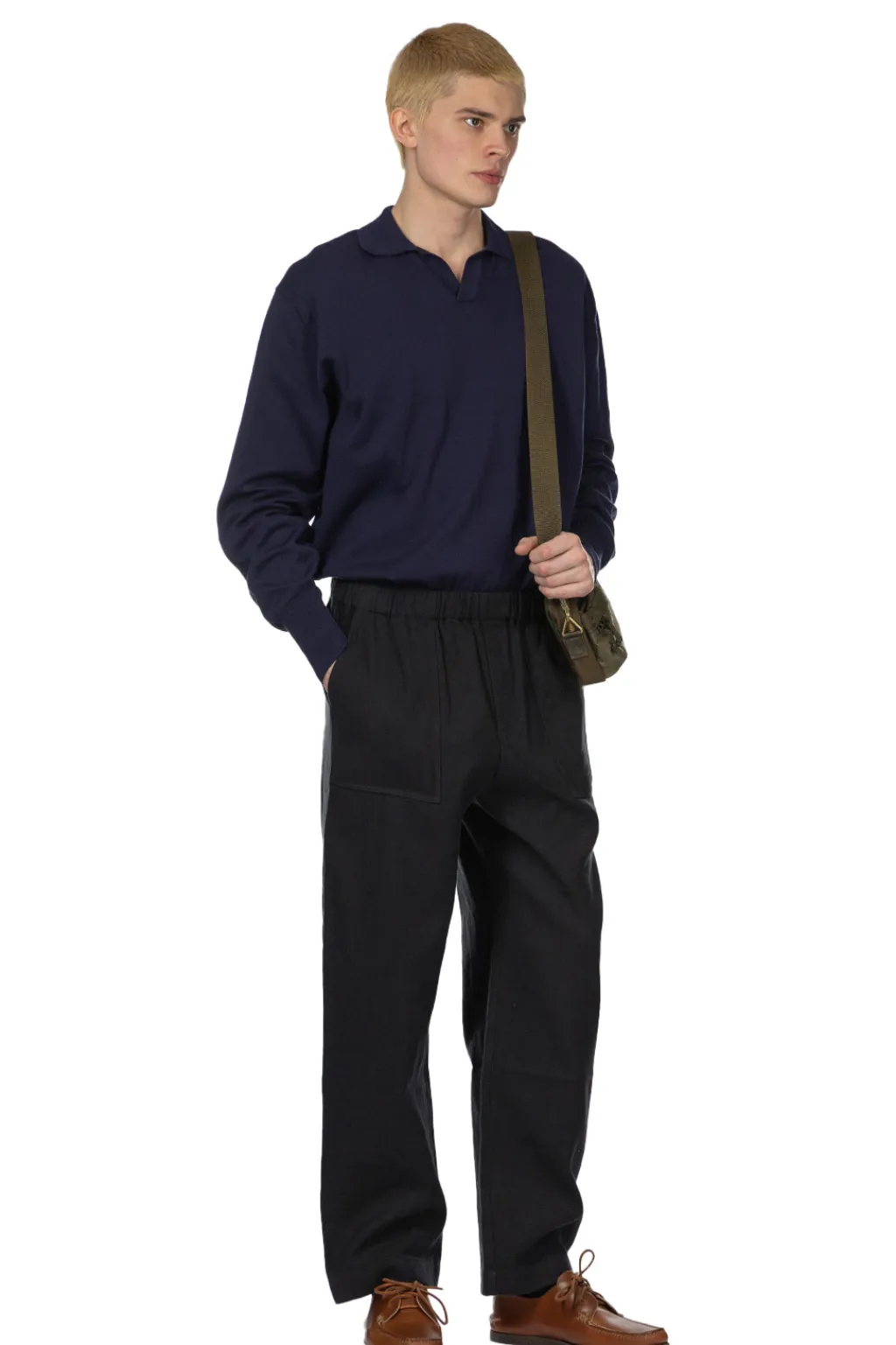 Hot Evam Eva Men's Linen Cotton Wide Pants
