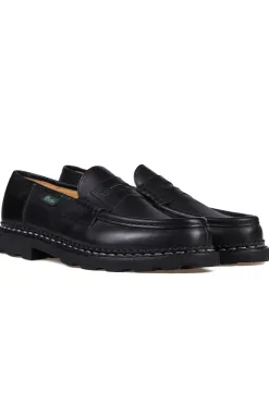 Sale Paraboot Men's Reims - Lisse Noir