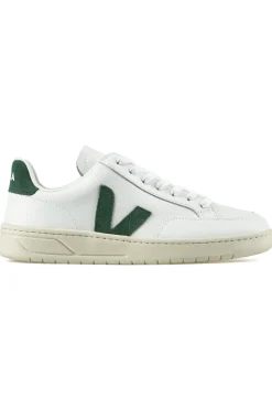 Online VEJA Men's V-12 Leather - Extra White x Cyprus