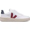 Fashion VEJA Men's V-12 Leather - Extra White x Marsala x Nautico