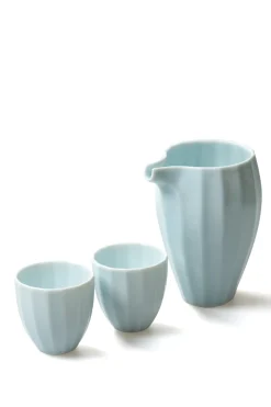 New Mino Pottery Miyama Sake Set