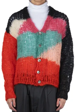 Hot UNUSED Mohair and Wool Cardigan - Men - Green Multi