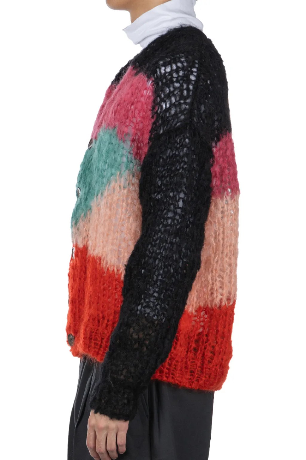 Hot UNUSED Mohair and Wool Cardigan - Men - Green Multi