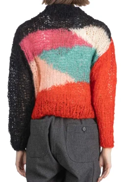 Clearance UNUSED Mohair and Wool Pullover - Women - Green Multi