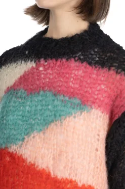 Clearance UNUSED Mohair and Wool Pullover - Women - Green Multi