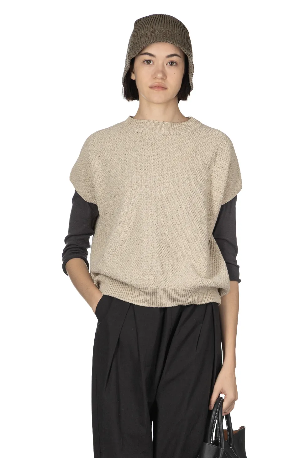 Best Evam Eva Moss Stitch Vest