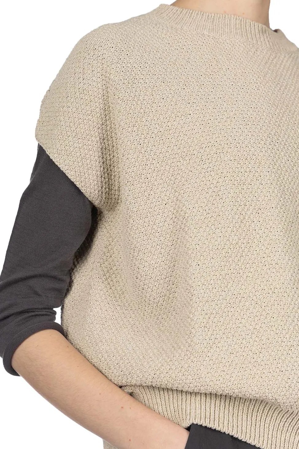 Best Evam Eva Moss Stitch Vest