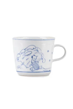 Fashion Motif Ceramic and Art Mug Cup - Surfing