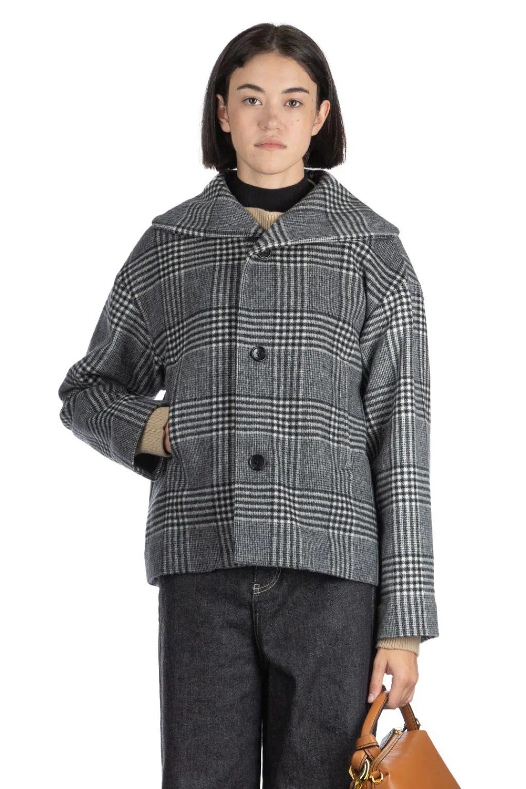 Fashion nicholson & nicholson MY SAILOR Coat - Grey Check
