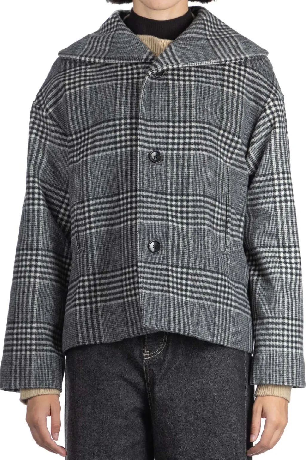 Fashion nicholson & nicholson MY SAILOR Coat - Grey Check