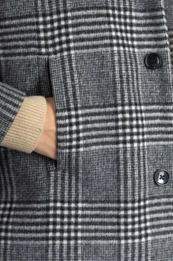 Fashion nicholson & nicholson MY SAILOR Coat - Grey Check