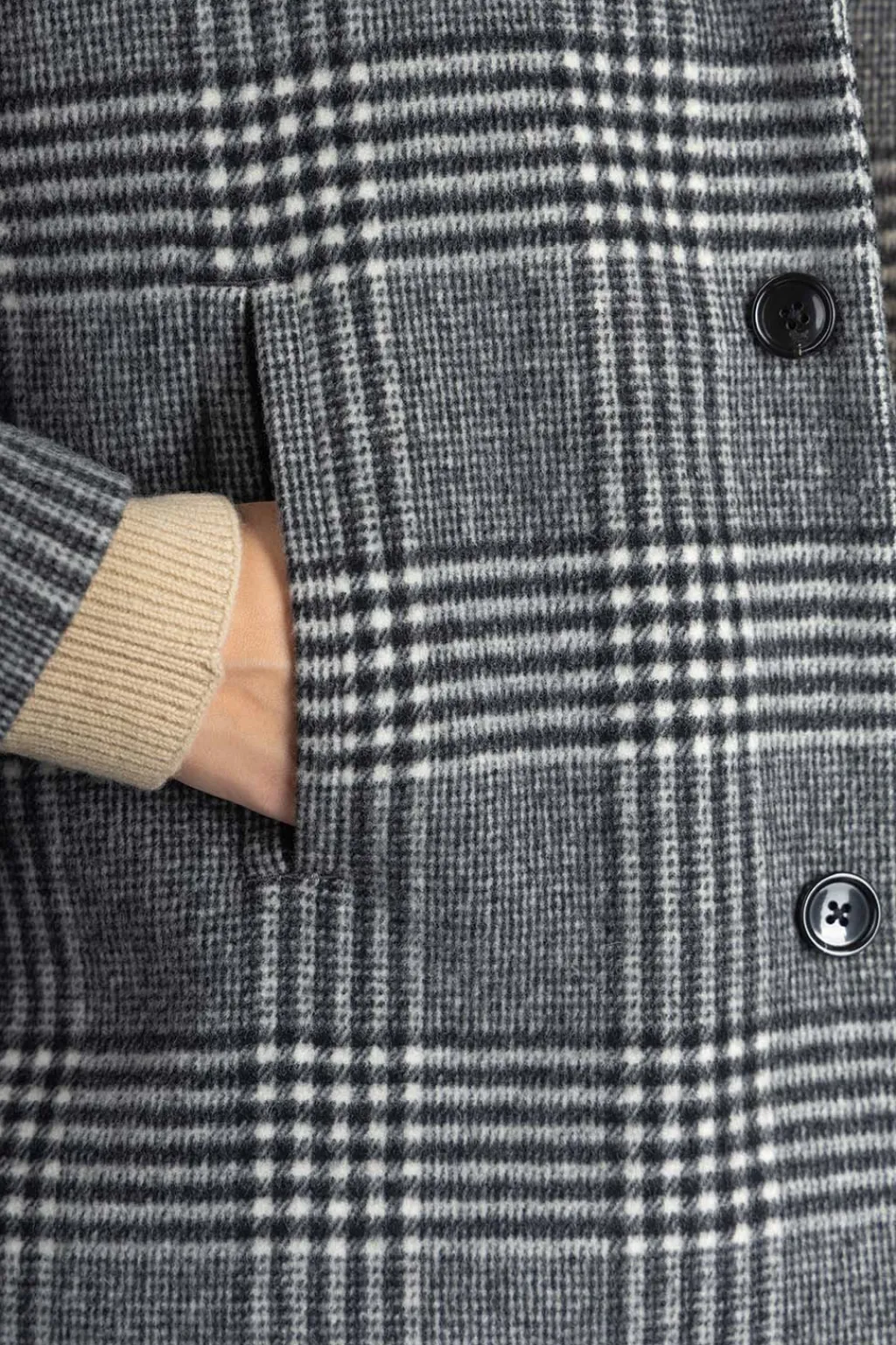 Fashion nicholson & nicholson MY SAILOR Coat - Grey Check