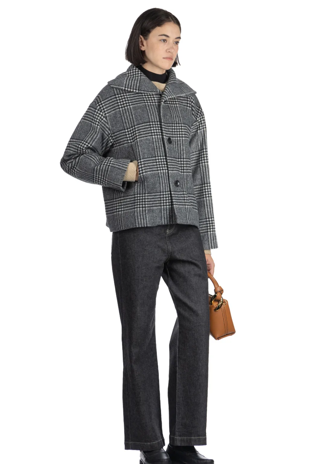 Fashion nicholson & nicholson MY SAILOR Coat - Grey Check