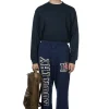 Clearance Kapital 30/-Napped Lining Flare SWT Pants (KOUNTRY) - Navy