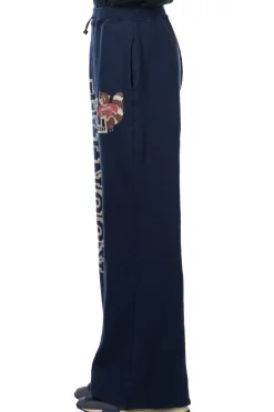 Clearance Kapital 30/-Napped Lining Flare SWT Pants (KOUNTRY) - Navy