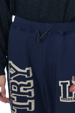 Clearance Kapital 30/-Napped Lining Flare SWT Pants (KOUNTRY) - Navy