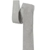 Online Engineered Garments Neck Tie - Navy Cotton Seersucker Stripe