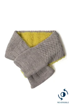 New Tehtava Neck Warmer - Reversible - Brown & Mustard