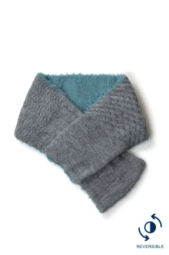 New Tehtava Neck Warmer - Reversible - Grey & Blue