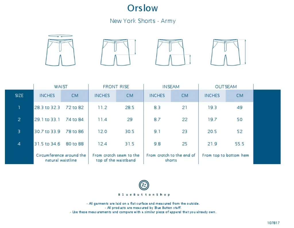 Fashion OrSlow New York Shorts - Army