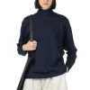 Outlet FilMelange NOEL - Turtleneck LS Tee - Deep Navy