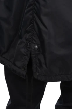 Fashion Comme Des Garcons Homme Nylon Twill Long Coat - Black
