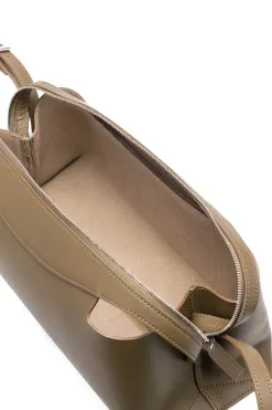 Online MARROW LEATHER Oblong Shoulder Bag - Dark Olive