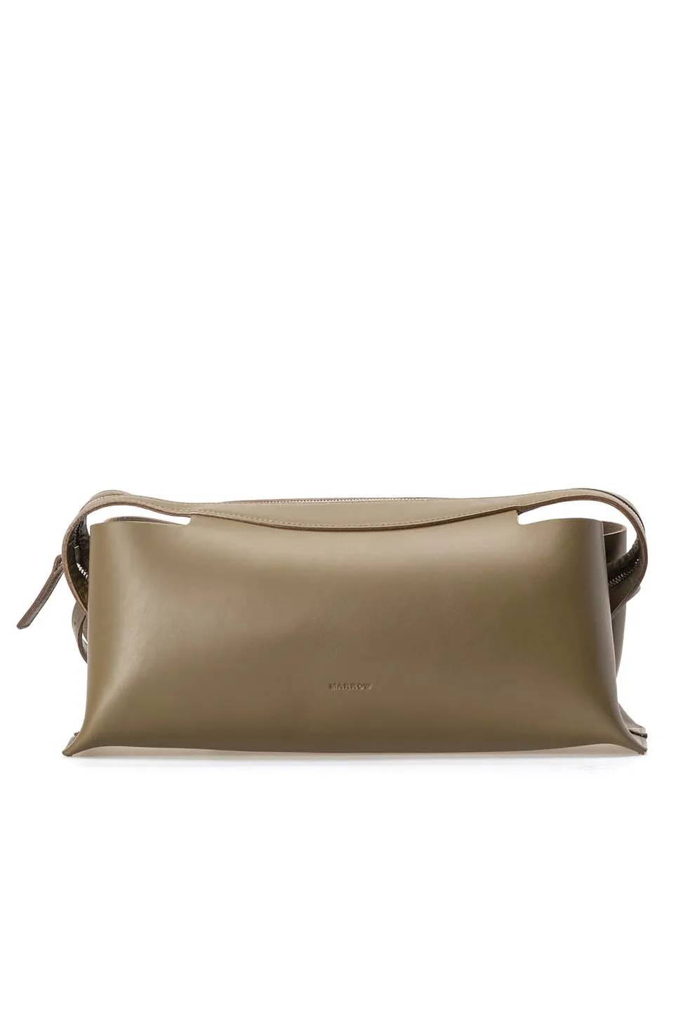 Online MARROW LEATHER Oblong Shoulder Bag - Dark Olive