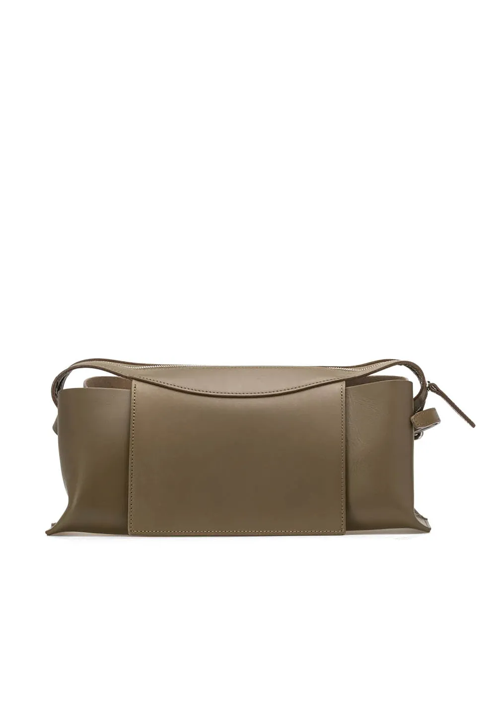 Online MARROW LEATHER Oblong Shoulder Bag - Dark Olive