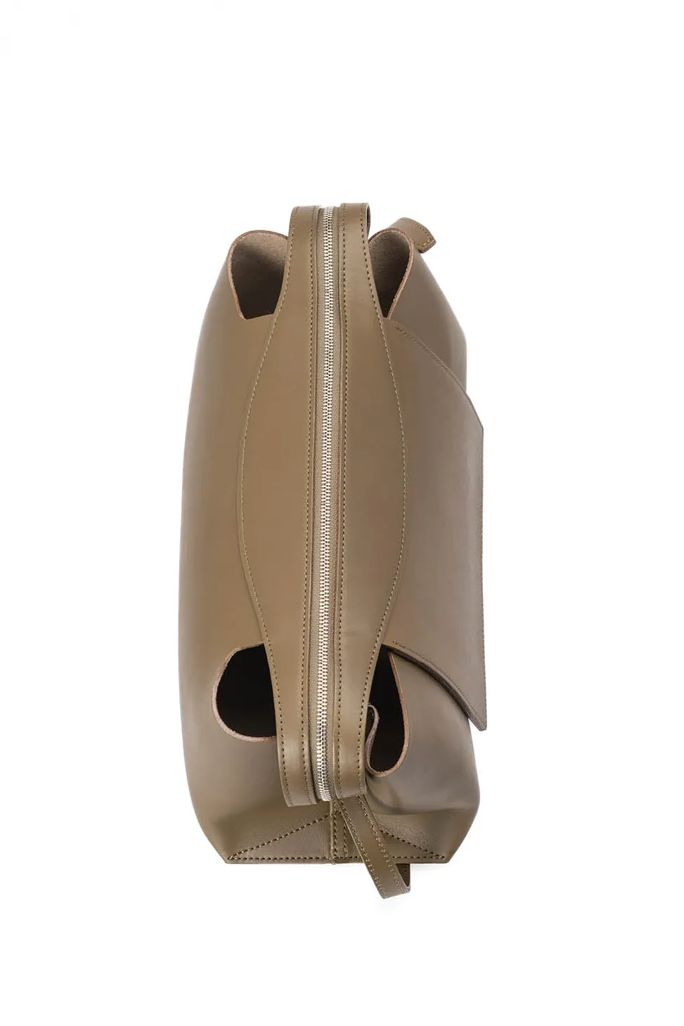 Online MARROW LEATHER Oblong Shoulder Bag - Dark Olive