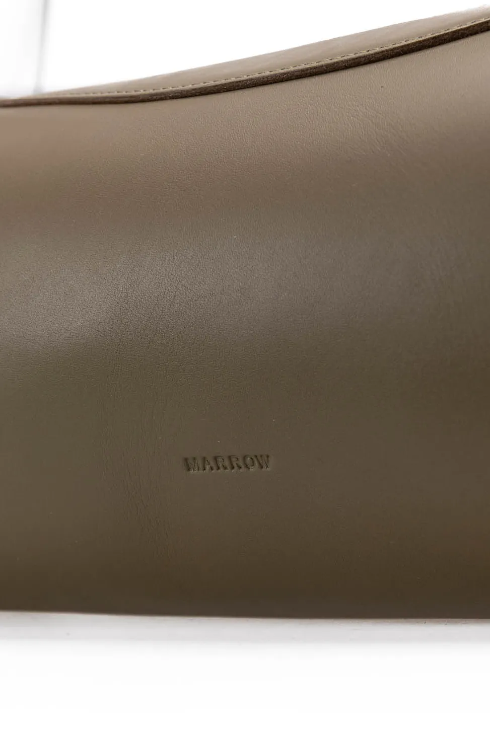 Online MARROW LEATHER Oblong Shoulder Bag - Dark Olive