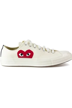 Online Comme Des Garcons Play Off-White Converse - Half Heart Chuck 70 Low Sneakers