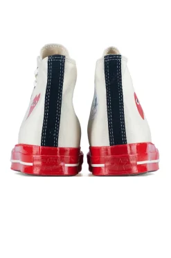 Online Comme Des Garcons Play Off-White Converse - Red Sole Chuck 70 High Sneakers