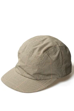 Sale Cableami Organic Cotton / Cordura Typewriter Check Jet Cap - Beige