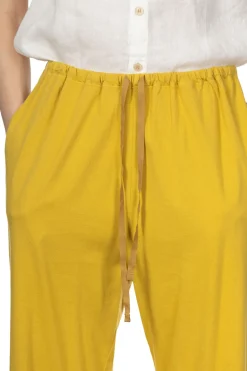Outlet Tigre Brocante Organic Cotton Kurta Pants - Yellow