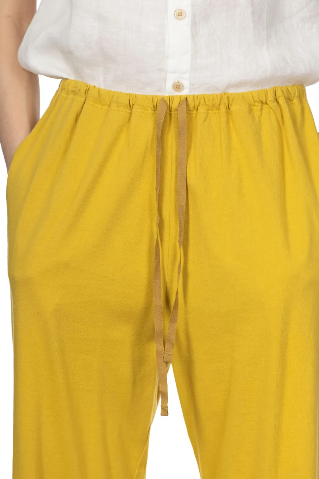 Outlet Tigre Brocante Organic Cotton Kurta Pants - Yellow