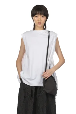 Online TOUJOURS Organic Cotton Light Jersey Sleeveless T-Shirt - Optical White