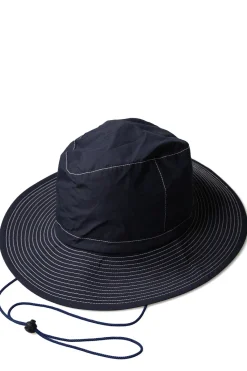 Discount Cableami Organic Cotton x Cordura Rip-Stop Hat with Strap - Navy
