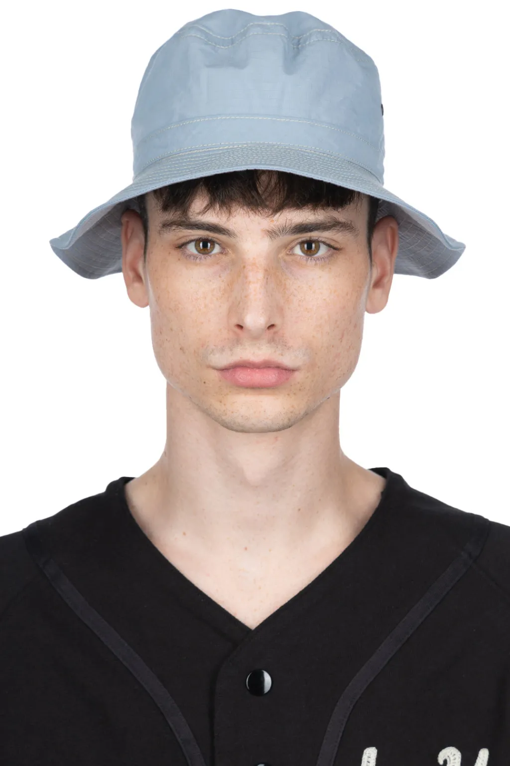 Online Cableami Organic Cotton x Cordura Rip-Stop Hat with Drawcord - Gray Sax