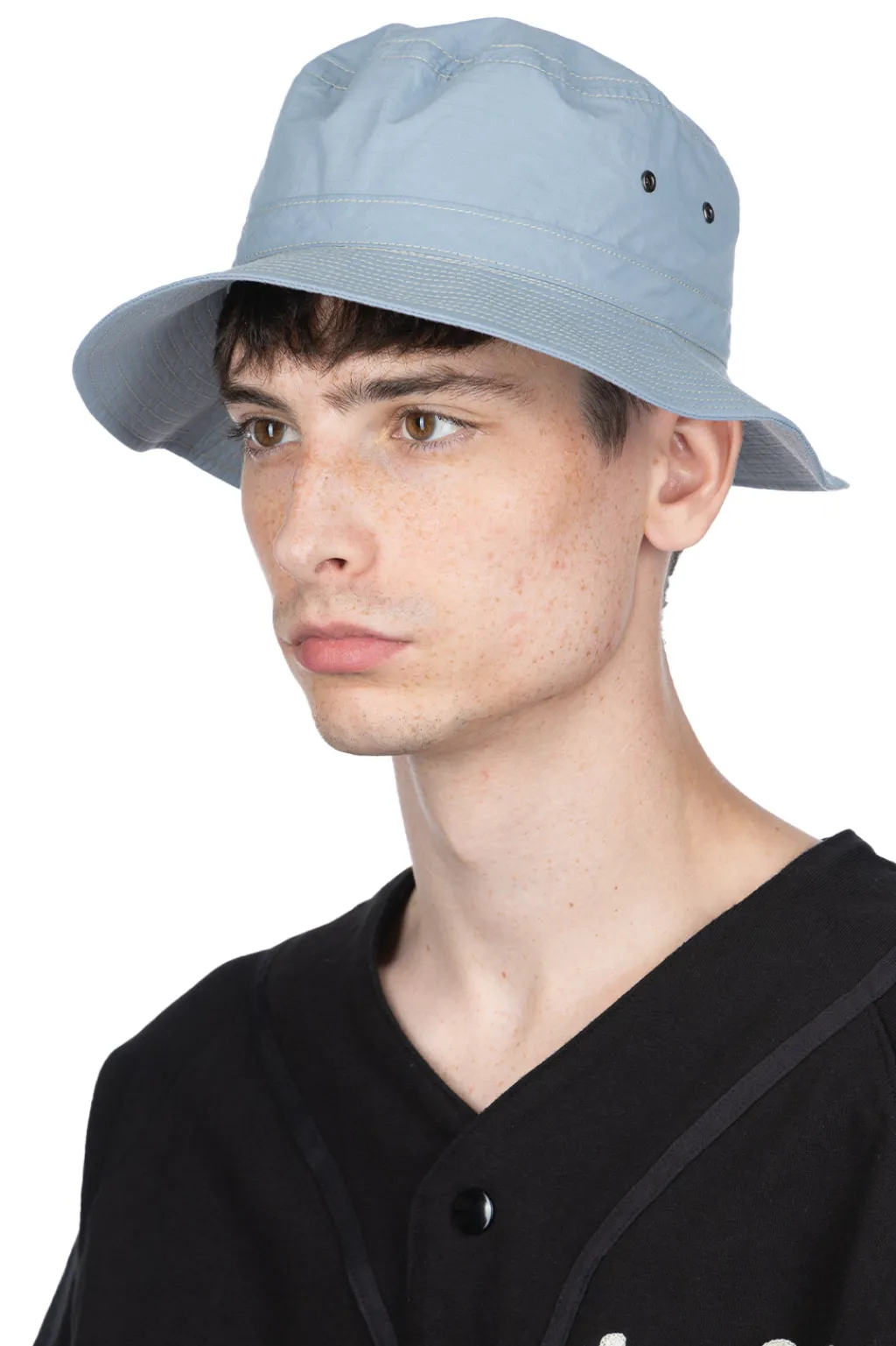 Online Cableami Organic Cotton x Cordura Rip-Stop Hat with Drawcord - Gray Sax