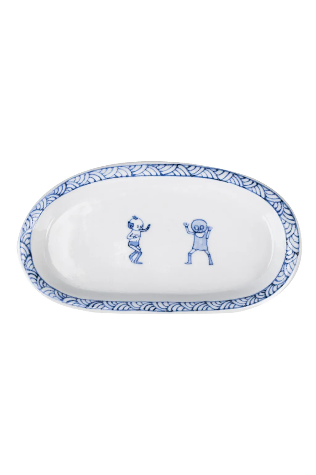 New Motif Ceramic and Art Oval Small Plate- Start