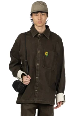 Online JW Anderson Oversized Contrast Cuff Shirt - Smoke