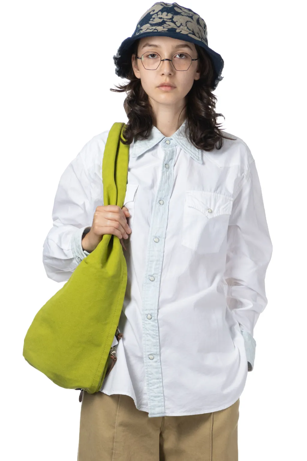 Sale Kapital OX x Denim HUSKY Western Shirt - White
